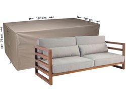 Raffles Covers Loungebank hoes - 190 x 100 H: 75 cm - RLB190straight - Waterdicht - Ademend - UV-bestendig - Elastisch rijgkoord - Beschermhoes tuinmeubelen