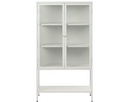 Ragnar hoog staande vitrinekast - 160 cm - wit