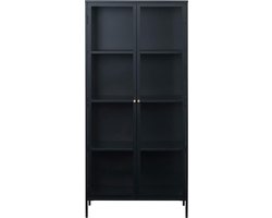 Ragnar vitrinekast - 190 cm - zwart