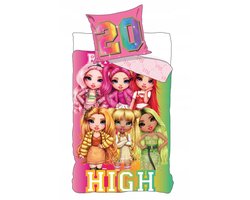Rainbow High Kinderbeddengoed Set 160x200 cm - Poppen