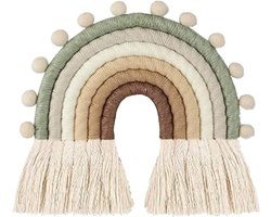 Rainbow Tapestry Kids Room - Handwoven Rainbow Boho Decoration - Kids Room Wall Decoration - Macramee Rainbow for Kids - Dormitory Decoration - Bohemian Baby Room