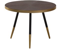 RAMONA - Salontafel - Donkerbruin/Goud - MDF