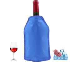 Rapid Ice Wijnkoeler Gel Wijnfles Koeler Ice Pack Case Vriezer Case Vodka Tequila Cooler Carrier (Blauw)