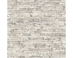 Rasch Behang 278903 - Grijs behang met steenlook, natuursteen stenen wand - 10,05 m x 0,53 m (l x b)