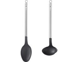 RÃ¶sle Basic Line - Basic Line Keukenhulp Set van 2 Stuks voor Saus - Roestvast Staal - Zilver