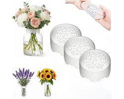 Raster Voor Bloemstukken - 3 Stuks - Bloemschikken Benodigdheden - Bloemstuk - Bloemenhouder - Herbruikbaar - Waterbestendig - Bloemenkikker - DIY Flower Arranging Tools - 7.5 X 4 Cm - Bloemstuk Basis -Geschikt Voor Tuin Hotel En Woondecoratie