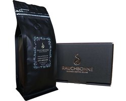 RauchBohne – Houtskoolgerookte Ethiopische gemalen koffie, espressomaling, medium gebrand, subtiel BBQ‑aroma, 250 g