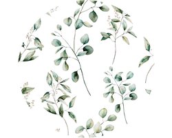Raved Rond Tafelkleed - Lente Bloemen 140 cm ø - Groen - Polyester - Waterafstotend
