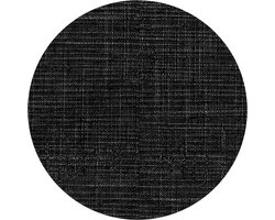 Raved Rond Tafelzeil - Linnen Look - 140 cm ø - Grijs - PVC - Afwasbaar