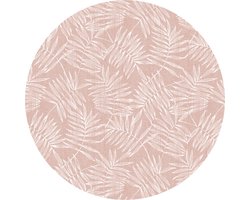 Raved Rond Tafelzeil - Takken Design 160 cm ø - Roze - PVC - Afwasbaar