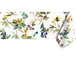 Raved Tafelzeil - 140 cm x 320 cm - Paars Bessen - PVC - Afwasbaar