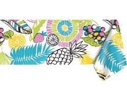 Raved Tafelzeil Zomer Fruit  140 cm x  350 cm - Paars - PVC - Afwasbaar