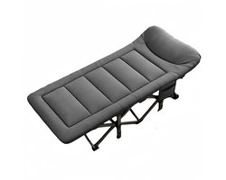 Raven Trading - Opvouwbaar Kampeerbed 190x67x48 cm – Inklapbaar Campingbed met Geïntegreerd Hoofdkussen – Stevig Metalen Veldbed en Logeerbed voor Kamperen, Festivals, Tuin en Outdoor Gebruik