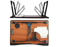 Raven Trading - Opvouwbare Laptoptafel 60×40×28 cm – Bedtafel / Schoottafel voor Bed en Bank – Laptop Bureau voor Thuiswerken, Studeren en Ontspannen