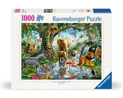 Ravensburger puzzel legpuzzel jungle avontuur - 1000 stukjes dieren.