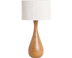 Raw Materials Aspen tafellamp Bottle - Teakhout - 27x27x52 cm