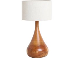 Raw Materials Aspen tafellamp Carafe - Teakhout - 29x29x55 cm