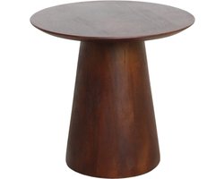 Raw Materials - Bullnose bijzettafel Cone - Donkerbruin - 50 cm