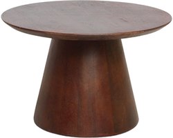 Raw Materials - Bullnose bijzettafel Cone - Donkerbruin - 55 cm