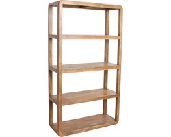 Raw Materials - Bullnose Wandkast - 5 planken - Bruin