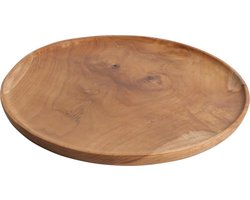 Raw Materials Decoratie Bord - Teak hout - 28 cm