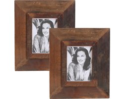 Raw Materials Factory fotolijst - Set van 2 - 30x35cm - Gerecycled hout