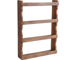 Raw Materials Factory kruidenrek - Wandrek - 48,5x58 cm - Gerecycled hout