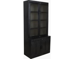 Raw Materials - Hutch vitrinekast - Mangohout - Zwart
