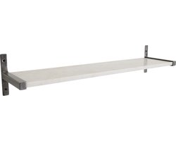 Raw Materials Marble Wandplank - Marmer - Metaal - 80 cm