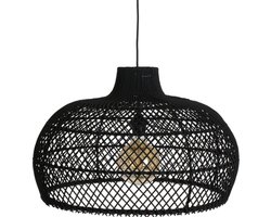 Raw Materials  Maze Hanglamp - ⌀ 57 cm - Zwart - Natuurlijk rotan