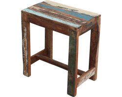 Raw Materials  Scrapwood kruk – Bijzettafel - 40x25cm– Gerecycled hout