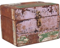 Raw Materials Scrapwood Opbergbox – 19x13x13cm – Gerecycled hout