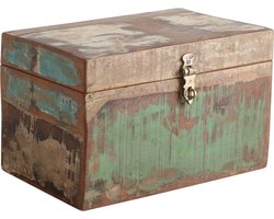 Raw Materials Scrapwood Opbergkist – 30x18x18cm – Gerecycled hout