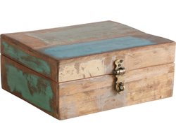 Raw Materials Scrapwood Theedoos – 6 vakken – Gerecycled hout