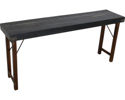 Raw Materials - Sidetable - Inklapbaar - FSC - Zwart - 170x40x76 cm
