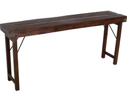 Raw Materials - Sidetable - Inklapbare tafel - 170 cm - Gerecycled hout - Bruin