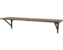 Raw Materials Wandplank - Gerecycled hout - Metaal - 80 cm