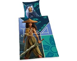 Raya and the last dragon - Dekbedovertrek 1 pers 140X200 + kussensloop 100% polyester