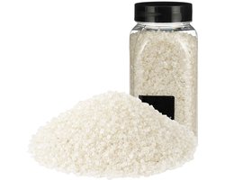 Rayher decoratie steentjes / granulaat - 5x - 650 ml - 2-4 mm - mat wit - siergrind