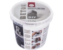 Rayher hobby Creatief beton/betongietpoeder - 2.5 kg - Cementpoeder - Hobby/knutsel materiaal