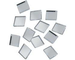 Rayher hobby Spiegel mozaiek steentjes van 1 x 1 cm - 300x stuks - Knutselen - tegeltjes