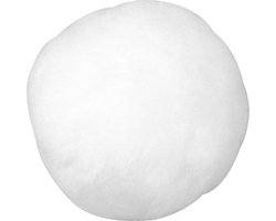 Rayher Hobby/knutsel pompons - 20x stuks - D38 mm - wit - pompoms - hobby en knutsel materiaal