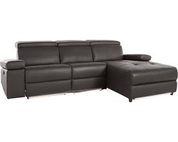 Rayland-Loungebank Rechts - Handmatig - Bruin PU