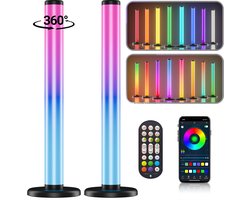Rayofi Light Bar RGB – Gaming Monitor LED Light Bar -Tafellamp- sfeerlamp – 2 stuks - TV verlichting – App & afstandsbediening – USB