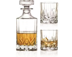 RCR Opera Whiskey Karaf - Incl. 2 Glazen - Kristalglas