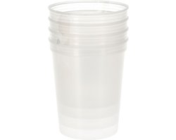 Re-Usable Transparant Drinkbeker PP 500ml set 6 stuks