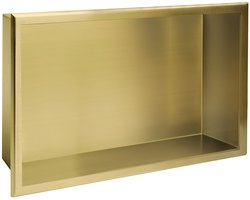 Rea - Badkamer inbouwnis - Geborsteld Goud - 10X45X30CM