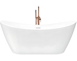 Rea - Badkuip- Ferrano Slim 160 - Wit - Acryl - 160X80X72Cm