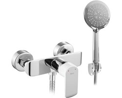 Rea Bloom - Douchekraan - Wit, Zilver - 13,5X9,5X9,5Cm