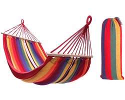 Rea - hangmat met spreidstok 1-persoons 80cm - 480144B geel 250x90